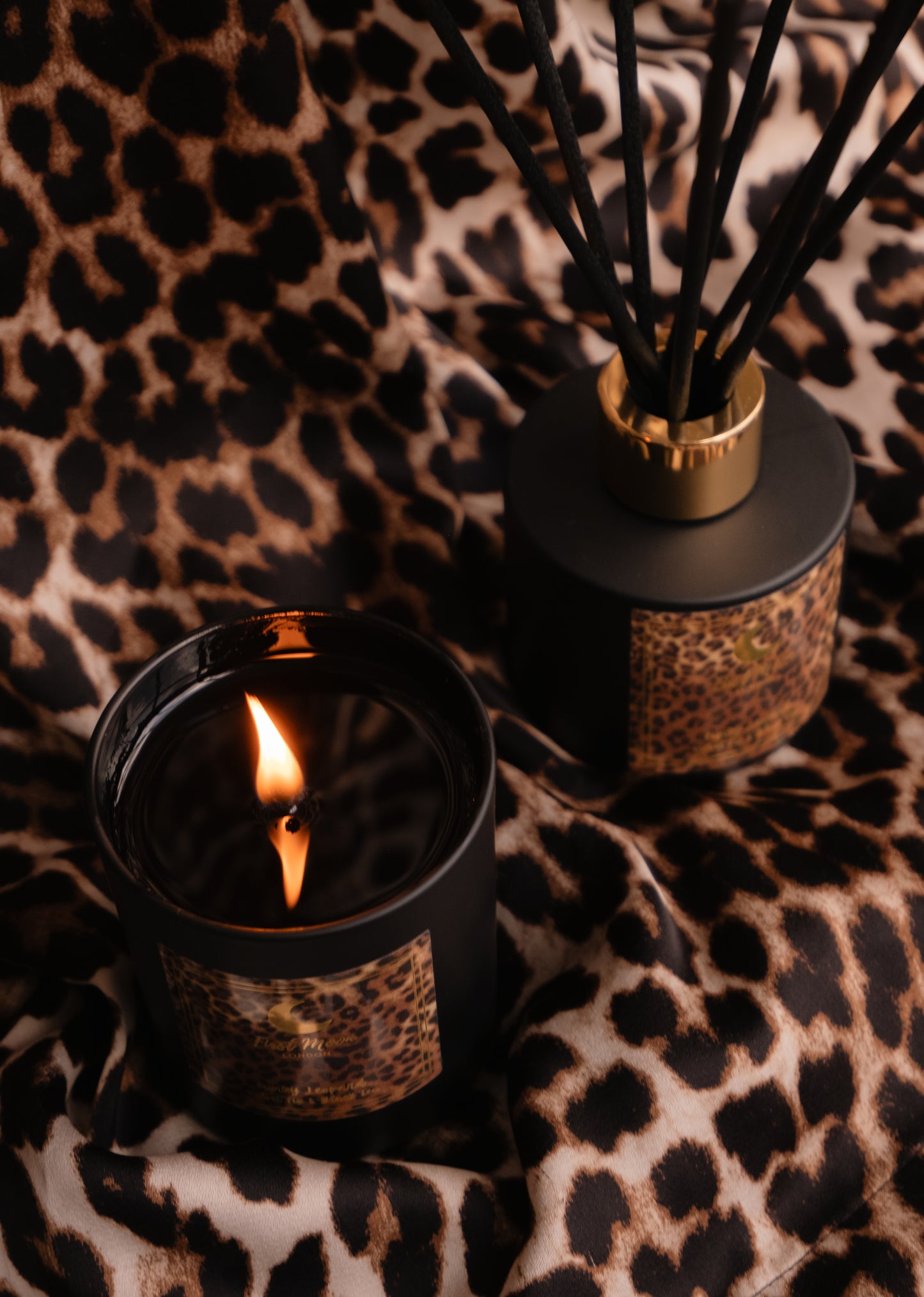 Funky Leopard Luxury Candle